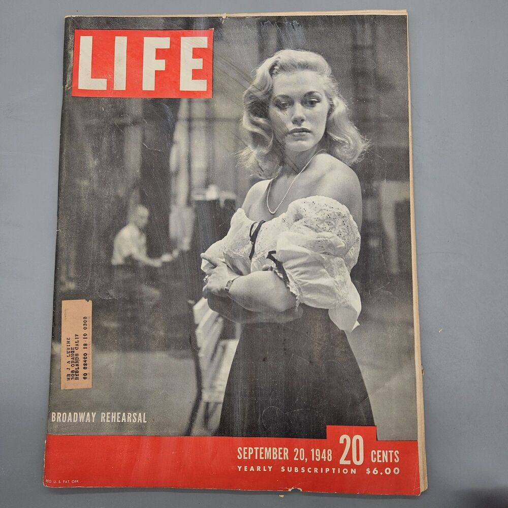 Life Magazine September 20 1948 Illustrated Broadway Rehearsal Chesterfield Fair